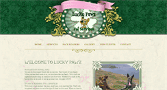 Desktop Screenshot of luckypawzpetservices.com